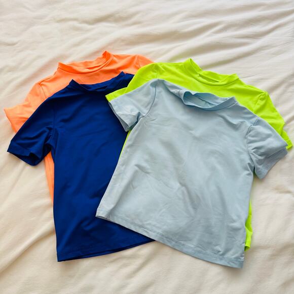 Cat & Jack Boys Short Sleeve Rash Guard Bundle of 4 Shirts Size Small 6-7 - Picture 11 of 11